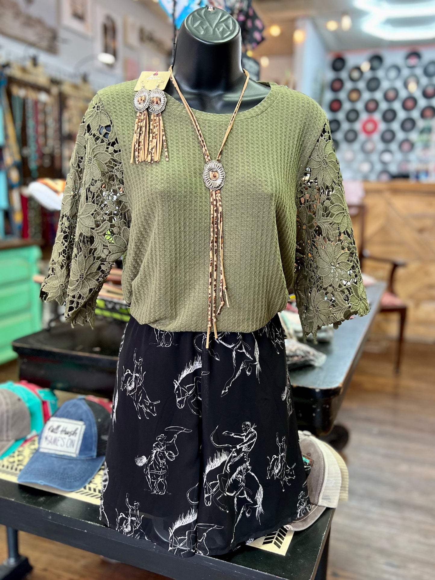 Garden Romance Top (OLIVE)