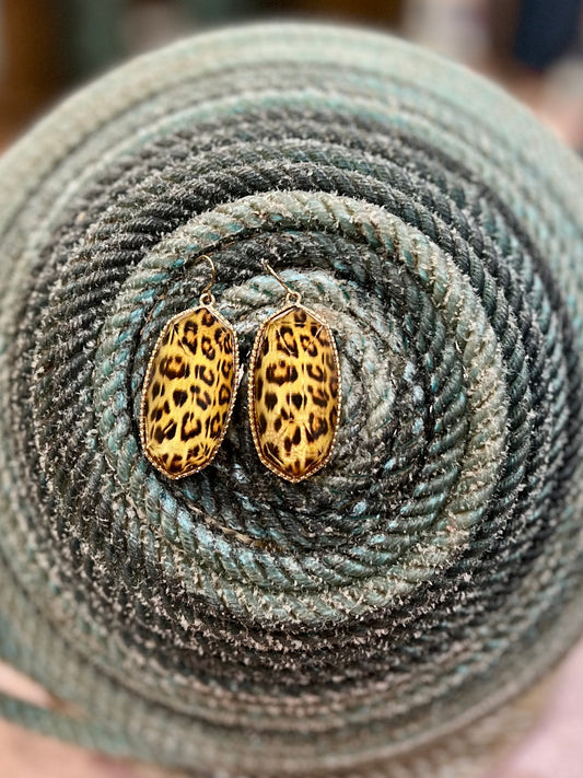 Leopard Dupe Earrings