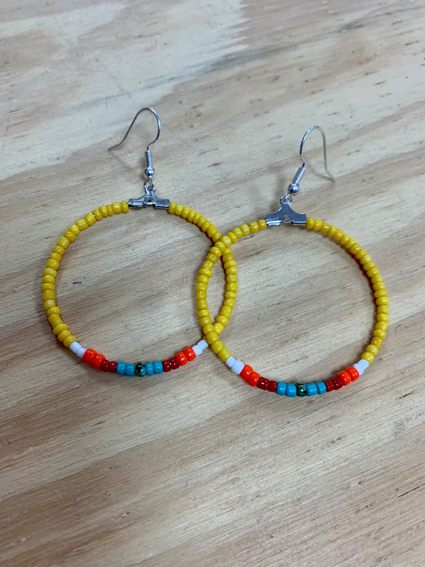 River Wind Beaded Hoops {multiple colors available}