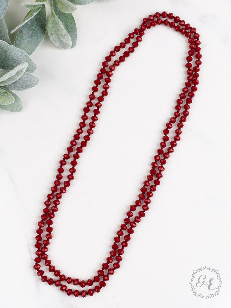 60" Beaded Necklace