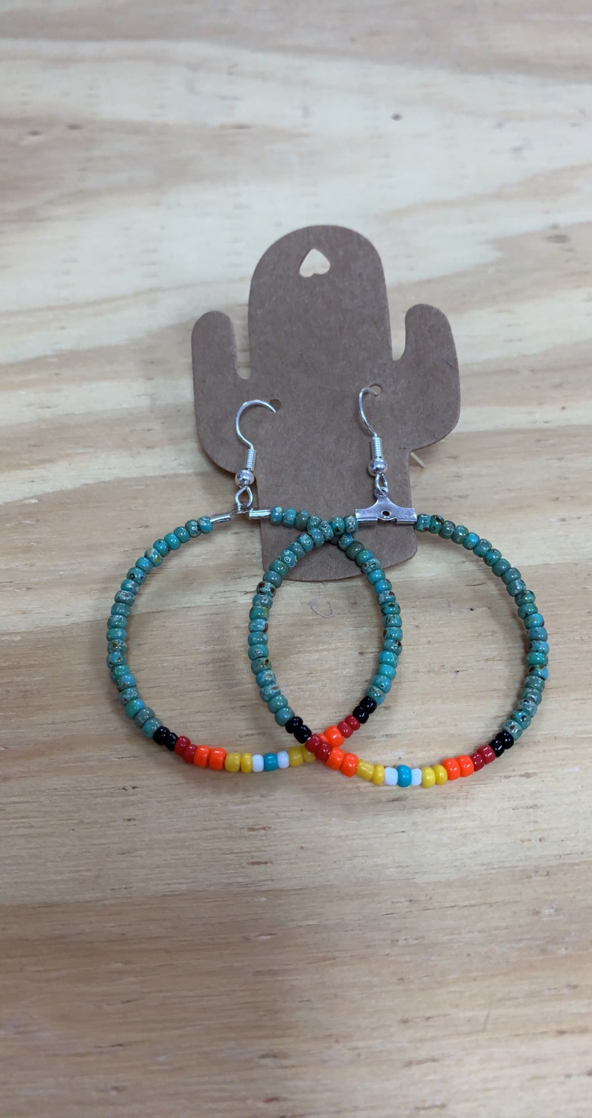 River Wind Beaded Hoops {multiple colors available}