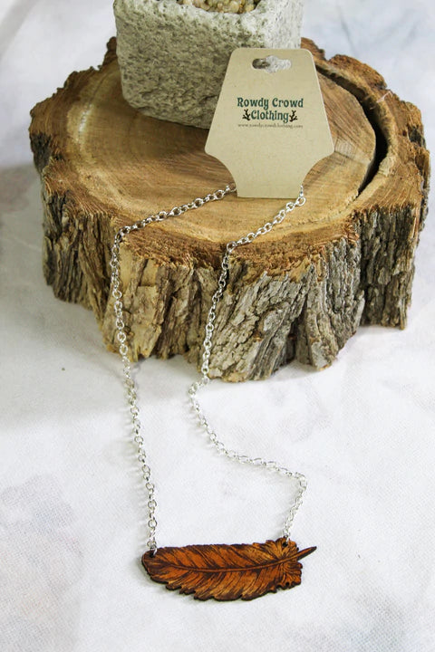 Red Feather Necklace